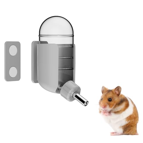 Bouteille d'eau pour Hamster avec stents magnétiques, Porte-Bouteille pour Aquariums en Verre,...