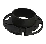 Raven DJ63-542 Cast Iron Closet Flange, Inside Caulk, 3" x 2", 3” x 2”, Black