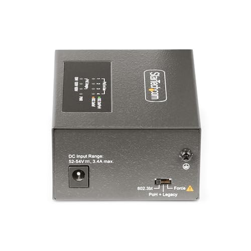 Inyector PoE++ Multigigabit para alimentar cuatro dispositivos de red con 95W StarTech 4