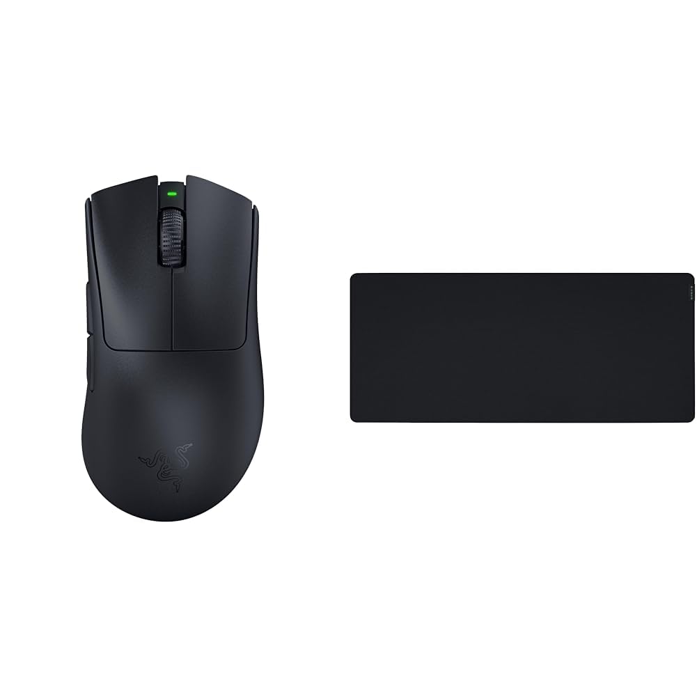 Ratón Razer DeathAdder V3 Pro para evitar fatiga con alfombrilla Gigantus V2 XXL de precisión 8
