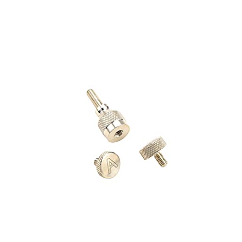 Alnicov Kupfer-Nickel-Saxophon-Halsspannschrauben Saxophon gebogener Hals Festschraube für Alt-Tenor-Sopran-Saxophon-Reparaturteile – Gewindedurchmesser 4 mm