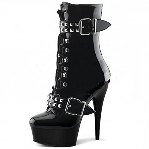 Bottes de pole dance 15cm à talons fins élégantes et stables