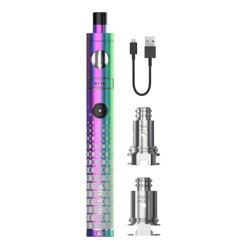 Smok Stick N18 Vape Pen Kit [7-Colour] - Available in 7 colours - 2A Fast Charge 1300mAh Battery 30W Output 510 Drip Tip - Compatible with Smok Nord Coils - No Nicotine