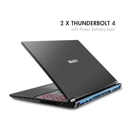 Image of Sager NP9560R Gaming Laptop, 16 Inch QHD+ 240Hz G-Sync, Intel Ultra 9 275HX, RTX 5070 Ti 12GB, 32GB RAM, 1TB Gen4 NVMe SSD, Win 11 Pro