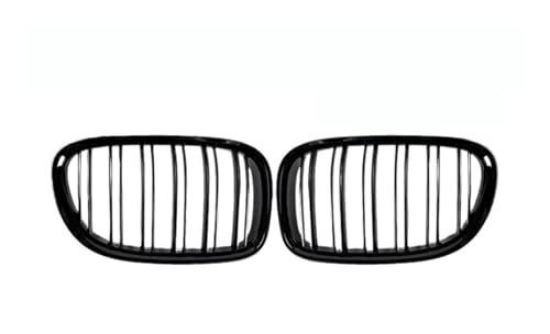 Grilles avant F01 F02 double lamelles noires brillantes pour BMW Série 7 2009-2015