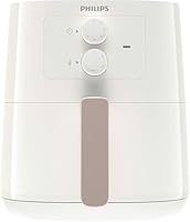 Philips Essential Air Fryer - 4.1 L Pan, Deep Fryer without Oil, Rapid Air Technology, HomeID Recipe App, Time & Temp Control, White (HD9200/21)
