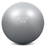 ProsourceFit Weighted Toning Exercise Balls for Pilates, Yoga, Strength Training and Physical Therapy, 2 lb to 8 lb, Color Coded