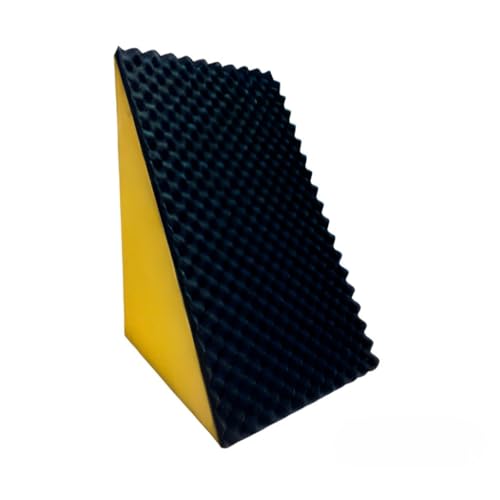 Encosto Triangular Terapêutico Multiuso, Travesseiro de Descanso, Amarelo e Preto
