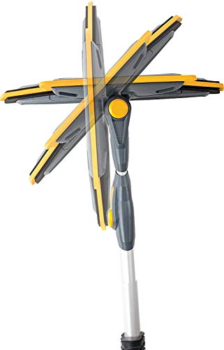 True Temper ABTT5212 Telescoping Scratch-Free Snow Brush with End Scraper and Cushioned Grip, 52-Inch (?w? ???k)