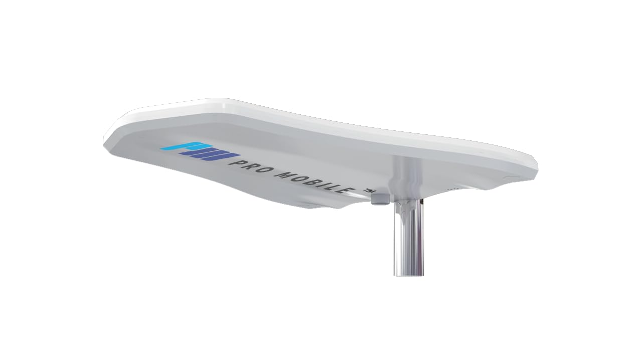 Pro Mobile - PM2 - Antenne TV pour Caravane, avec Amplificateur 20dB. Antenne TV Caravane et Véhicules de Loisirs. Installation Facile/clé en Main - Alimentation 12 ou 24Vdc ou Secteur 230Vac