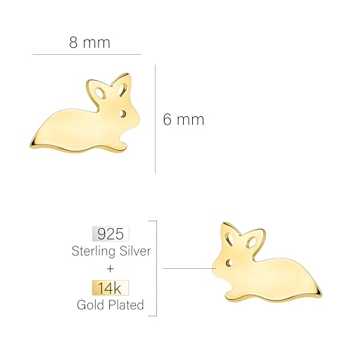 Boucles d'oreilles lapin argent 925 pour un style casual chic - 4