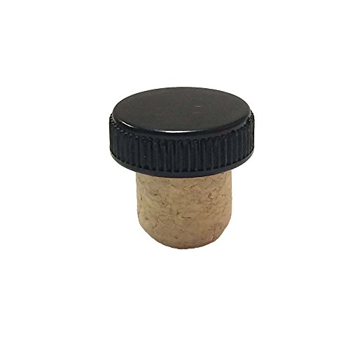 Agglomerated Tasting Cork with a Black Plastic Top Bag of 50 195 millimeter