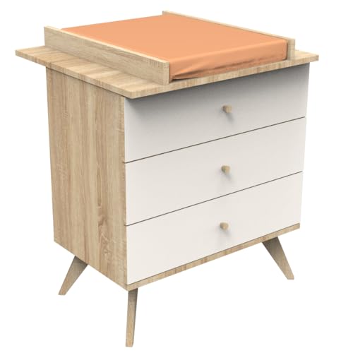 Plan à langer pour commode 3 tiroirs bébé chambre - 3