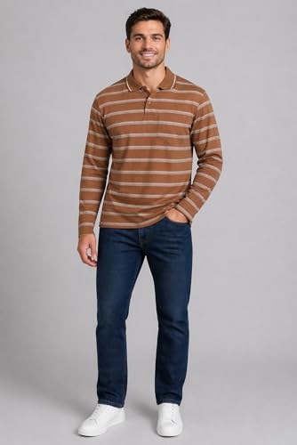 Image of SANE ORIGINALS Full Sleeves Textured Polo Tshirt for Men with Pocket || Long Sleeves Collar and Pocket T-Shirt for Men