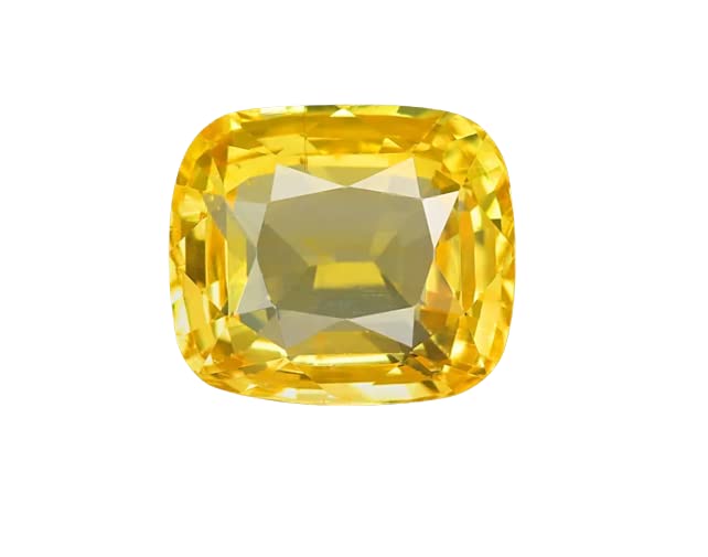 Ceylon Yellow Sapphire Sri Lanka Pukhraj Stone 4.50 Carat Original Certified Good Shape Gurupriya Pushparagam Stone For Jewellery Making, Gemstone, Yellow Sapphire
