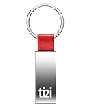 tizi Schlüsselanhänger - eleganter, hochwertiger tizi Metall-Anhänger mit tizi Emblem