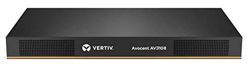 Vertiv Avocent AV3000 Rackmount KVM Over IP Switch | CAC | 8 Port KVM switches | Local and Remote Access (AV3108-001)