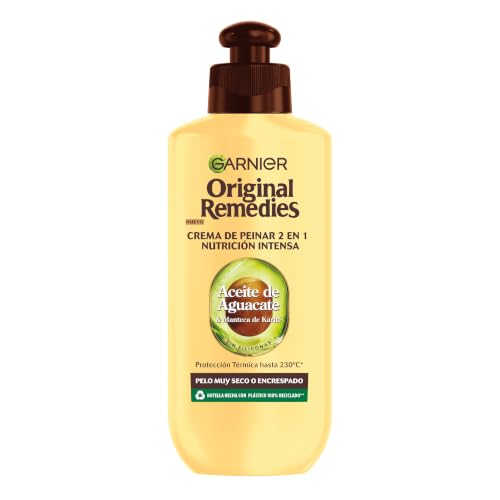 Garnier Original Remedies Aceite de aguacate y manteca de karité Tratamiento capilar Aceite en crema para pelo rebelde y encrespado 200 ml