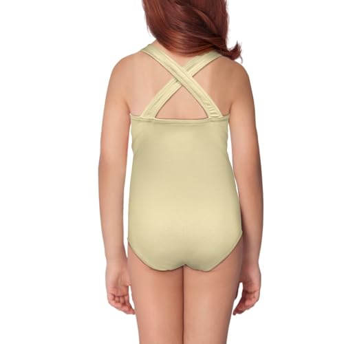 Image of INSTANTARTS Girls One Piece Swimwear Sleeveless Crossback Swimsuits