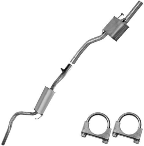 Resonator Pipe Muffler Exhaust System Kit Fits 2005-2007 Focus 2.0L Sedan