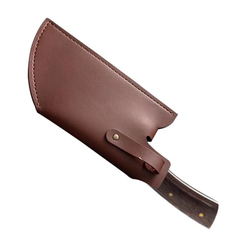 Meat Cleaver Sheath ? Faux Leather Chopper Guard, Luxury Leather Cleaver Sheath | Anti-Puncture Meat Cleaver Protector, Waterproof Leather Cover for Vegetable & Meat Cleavers for Outdoor Use - Image 8