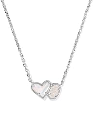 RHODIUM - IVORY MOTHER OF PEARL AND IRIDESCENT DRUSY