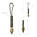 OMIWOUT Handmade Lanyards with Brass Beads – Paracord 550 Survival Gear Leash for knives, Outdoor, and EDC Tools