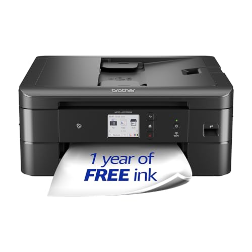 Brother MFC-J1170DW Wireless Inkjet Printer Bundle with Scanner – All-in-One Inkjet Printer with...
