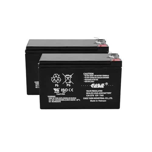Casil 12v 7ah Battery CA1270 for Bella Betty Daisy Vapo Razor ES300 E300 E200 12V Razor Pocket mod Battery Replacement for Razor 2 Pack