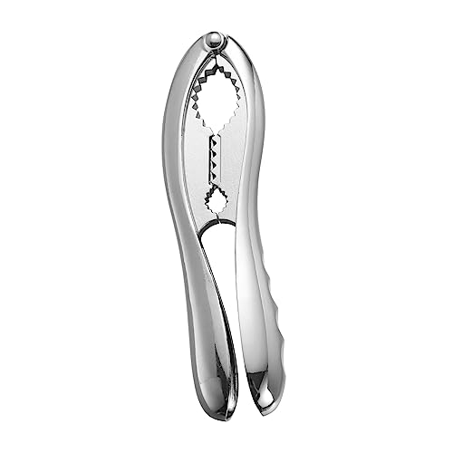 Cabilock 1Pc Zinc Alloy Nut Cracker Heavy Duty Walnut Clip Opener for Pecans Almonds Hazelnuts Multi Functional Kitchen Gadget with Lever Design for Effortless Use