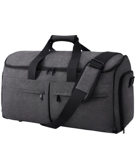 Habrur Duffel Bag Convertible Garment Bags for Travel with Shoes Compartment,2 in 1 Garment Duffle Bag Overnight Bag Travel (Color : A, Size : 22.1 * 10.2 * 12.9in)