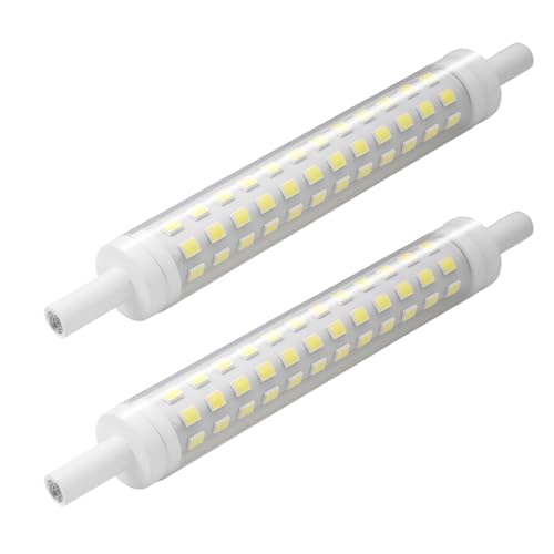 Inajoke 2 Pack R7S LED Bulb 118mm Dimmable 9W 6500K J118 Daylight White Linear LED Light, Energy Saving Halogen Replacement for Floodlight Security Light Ceiling Lamp Uplighter Reflector