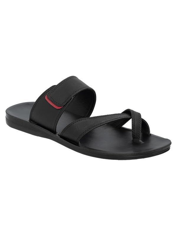 Image of Chips Men's BLACK Lightweight Slip-on Sandal Casual (HR91)