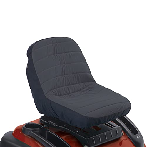 Classic Accessories 12324 Deluxe Riding - Funda para Asiento de cortacésped, tamaño Mediano, Color Negro, 16.5 x 19 x 15 Pulgadas