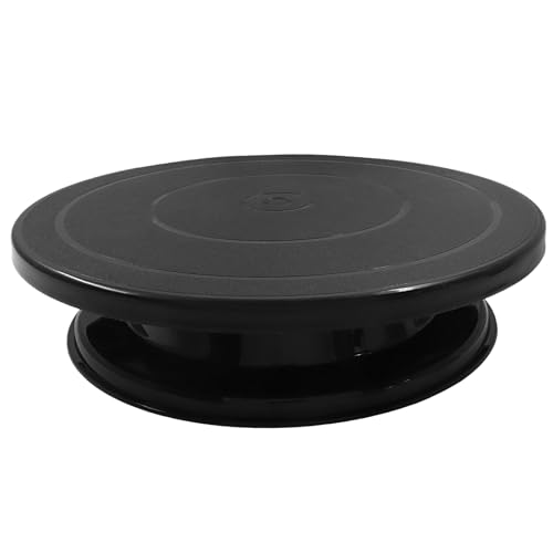Bonsicoky Cake Stand 11 Inch Rotating Cake Turntable, Black
