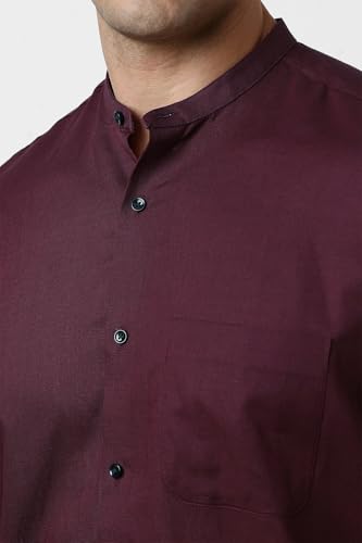 Image of Van Heusen Men Cotton Solid Regular Fit Shirt