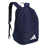 adidas Mochila esportiva Defender 5 Team (33l) durável, grande, atlética, academia, laptop, bolsa de viagem, Azul marinho, One Size, Mochila esportiva Defender 5 Team (33l) durável, grande, atlética