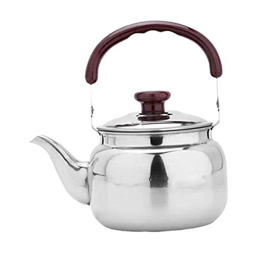 SOLUSTRE Tetera Inoxidable para Hervir Agua con Mango Antideslizante y Diseño Ergonómico Práctica y Fácil de Limpiar para Cocina y Exteriores