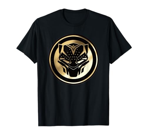 T-shirt Black Panther Wakanda Forever avec motif de masque doré pour homme