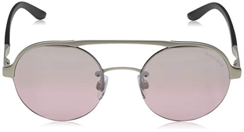 GIORGIO ARMANI AR6045-30367E Sunglasses MATTE SILVER w/PINK MIRROR SILVER GRADIENT LENS 49mm2