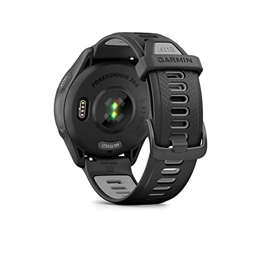 Image of Garmin Forerunner 265 Music GPS Running Smartwatch,Amoled Touchscreen, Battery Upto 13 Days, HRV Status & Advanced Sleep Monitoring, SPO2,Morning Report, Track Running, Cross Training with Black Band