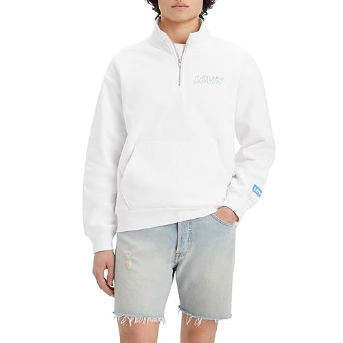 Levi's Men's Relaxed Graphic 1/4 Zip Pocket Hoodie