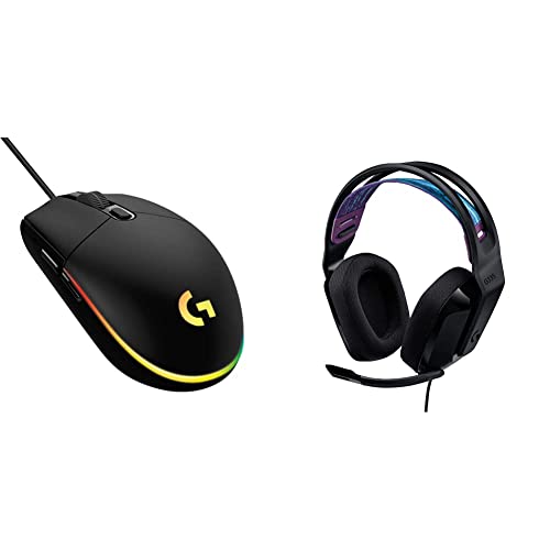 Image of Logitech G335 Wired Gaming Headset + G203 Wired Gaming Mouse Bundle - Black