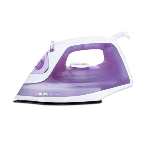 Philips 1250W Steam Iron DST0810/30 | Ceramic Soleplate | Steam Burst & Calc Clean | 300ml Water Tank | Purple