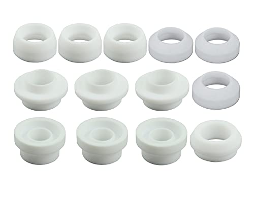 Image of RIVERWELD TIG Gas Lens Insulator Cup Gas Gasket 18CG 18-7 54N63 54N01 | Fit PTA DB WP 17 18 26 TIG Welding Torch Accessories 13pcs