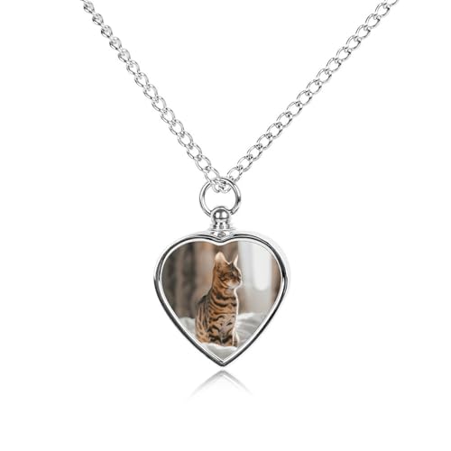 Collier funéraire pour animal au quotidien pendentif cœur léopard et talons mode