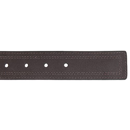 Image of Nautica Men's Casual Leather Belt | Everyday | Classic | Pants | Jeans | Khakis | Chinos | Metal Buckle