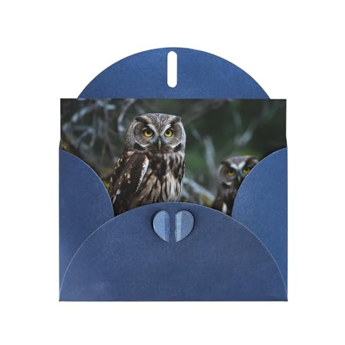 Cartes de vœux vierges hibou et oiseaux pour toutes occasions