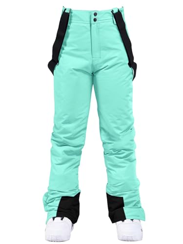 Pantalon de ski à bretelles femme chaud coupe-vent pour snowboard et rando