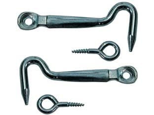 nextradeitalia 100PZ GANCI PIATTI CON OCCHIOLINI - mm.40 SX 1" 1/2 Mod.FERX.FERCGMG